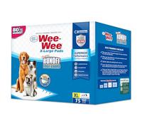 Four Paws Wee-Wee Superior Performance Pee Pads for Dogs with Runoff Barrier Edge Guard Protection, Puppy & Dog Potty Training Pads, Housebreaking Supplies, 28" x 34" (75 Count)