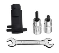 Four-Piece Hydraulic Shock Absorber Removal Tool Set, Claw-Type Shock Absorber Separator With Extension Sleeve, Hardened Steel Hub Bearing Separator Kit For Automotive Suspension Repair(Black)