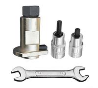 Four-Piece Hydraulic Shock Absorber Removal Tool Set, Claw-Type Shock Absorber Separator With Extension Sleeve, Hardened Steel Hub Bearing Separator Kit For Automotive Suspension Repair(Silver)