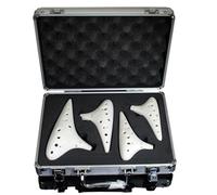 Four-piece Set 12-hole Ocarina Smoked Crackle Hand-painted Including AC SF SG SC Twelve-hole Set(Set 2)