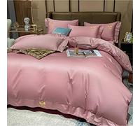 Four- Piece Set All Pure Cotton European Entry Lux Style Minimalist Sheet Duvet Cover Hotel Bedding m Bed-3 (Color (1)