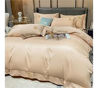 Four- Piece Set All Pure Cotton European Entry Lux Style Minimalist Sheet Duvet Cover Hotel Bedding m Bed-3 (Color (5)