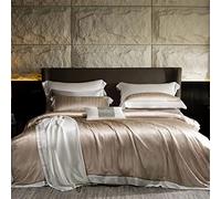 Four-piece Set Silk Sheet Hat Quilt Cover Jacquard Silk Bedding Skin-friendly Quilt Cover Bedding Products