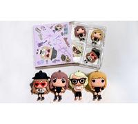 Four-Piece Taylor Swift Doll Keychains in Eco-Friendly Silicone