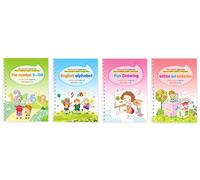 Four Pieces Kids English Practice Copybooks Set