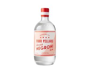 Four Pillars Spiced Negroni, 70 ward Winning Premium Australian Gin - With Signature Botanicals, Cinnamon and Spice - Ideal for Negroni Cocktails
