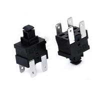 Four Pins Direct Plug Vacuum Cleaner Accessories Water Heater Button Power Push Button Switch 4 Pins Self Reset IDGTTLDF(5Pcs)