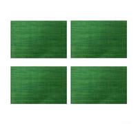 Four Placemats Made From 70% Vinyl And 30% Polyester, Designed For Commercial And Home Dining Use, Providing Waterproof And Oil Resistant Protection For Tables(green)