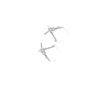 Four Pointed Star Ear Jewelry Neutral Gender Triple Piercing Orbit Earrings Fashion Accessory Four Pointed Star Ear Studs