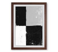 Four Quarters Minimalist Framed Wall Art Print A3 (42×29.7cm) Walnut, Wall Decor for Living Room, Bedroom, Office & Home, Ready to Hang, Art Gift