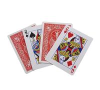 Four Queen Prediction Cards - Mental Magic Prop for Card Reveal Illusions and Close-Up Trick Performances - 6.3x8.7cm Paper Gimmick