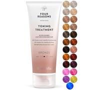 FOUR REASONS Color Mask - Bronze - (19 Colors) Toning Treatment, Color Depositing Conditioner, Tone & Enhance Color-Treated Hair - Semi Permanent Hair Dye, Vegan and Cruelty-Free, 6.76 fl oz