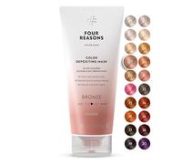 FOUR REASONS Color Mask, Bronze (27 Colours) - Hair Gloss & Colour Depositing Conditioner - Semi Permanent Hair Toner for Colour-Treated Hair Colour For Women - Vegan & Cruelty-Free - 200 ml