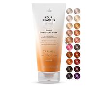 FOUR REASONS Color Mask, Caramel (27 Colours) - Hair Gloss & Colour Depositing Conditioner - Semi Permanent Hair Toner for Colour-Treated Hair Colour For Women - Vegan & Cruelty-Free - 200 ml
