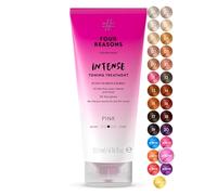 Four Reasons Color Mask INTENSE Pink (27 Colours) - Intensive Toning Treatment - Colour Depositing Conditioner - Semi Permanent Hot Pink Hair Dye for Lightened and Coloured Hair - 100% Vegan, 200 ml
