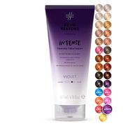 Four Reasons Color Mask INTENSE Violet (27 Colours) - Intensive Toning Treatment - Colour Depositing Conditioner - Semi Permanent Purple Hair Dye for Lightened and Coloured Hair- 100% Vegan, 200 ml