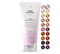 FOUR REASONS Color Mask, Pearl Blonde (27 Colours) - Hair Gloss & Colour Depositing Conditioner - Semi Permanent Hair Toner for Colour-Treated Hair Colour For Women - Vegan & Cruelty-Free -200 ml
