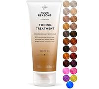 FOUR REASONS Color Mask - Toffee - (27 Colors) Toning Treatment, Color Depositing Conditioner, Tone & Enhance Color-Treated Hair - Semi Permanent Hair Dye, Vegan and Cruelty-Free, 6.76 fl oz
