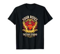 Four Roses Tattoo Studio, Over Rough Parts to The Stars T-Shirt