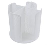 Four Rotating Cup Organizer Built for Standard Paper Cup Sizes from 5 to 16 Fluid Ounces in Commercial Use (White)