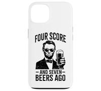 Four Score and Seven Beers Ago - Funny Lincoln Drinking Beer Case for iPhone 13
