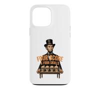Four Score & Four Skulls Lincoln History Pun Case for iPhone 13 Pro Max