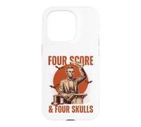 Four Score & Four Skulls Lincoln History Teacher Case for iPhone 15 Pro