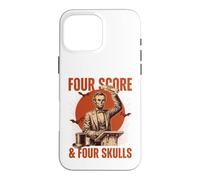 Four Score & Four Skulls Lincoln History Teacher Case for iPhone 16 Pro Max