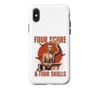 Four Score & Four Skulls Lincoln History Teacher Case for iPhone X/XS