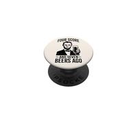 Four Score & Seven Beers Ago | Funny Lincoln Drinking Beer PopSockets Adhesive PopGrip
