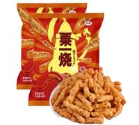 Four Seas Grill-A-Corn Puffed Corn Sticks Snacks 80g (Pack of 2) (One Size, Spicy)