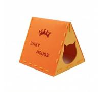 Four-Season Triangular Cat Bed, 50 X 49 X 31.5 Cm, Orange