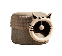 Four-season universal washable cat and dog bed, winter warm large dog house-shaped pet sleeping supplies(F,M)