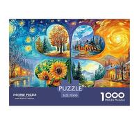 Four Seasons ArtMonumental Jigsaw Puzzles for Adults Featuring 1000 Advanced, Notoriously Difficult Challenging Puzzle Educational Game Pieces - Designed As The Most Memorable Gift Jigsaw Puzzles for