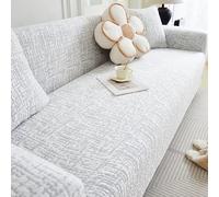 Four Seasons Couch Covers, All-Inclusive Universal Sofa Cover, High Stretch, Washable, Non-Slip Sofa Protector, for 1 2 3 4 5 Seater Sofas Pet-friendly Light Grey 3 Seater-190-230cm