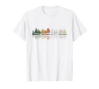 Four Seasons Forest Reflection Nature Shinrin-Yoku T-Shirt