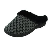 Four Seasons Ladies Four Seasons Memory Foam Sippers - June - Black - UK 7/8
