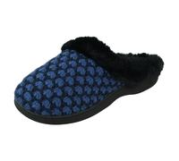 Four Seasons Ladies Four Seasons Memory Foam Sippers - June - Royal Blue - UK 3/4