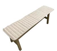 Four Seasons Long Bench Cushion Beige Sofa Seat Pad for Wooden Benches Tea Table Stool Block Shoe Bench Cushion (35x150cm) - Comfortable & Stylish Home Decor