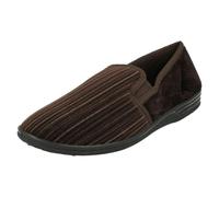 Four Seasons Mens Four Seasons Cord Slippers David - Brown - UK 8