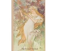 Four Seasons Mucha Notebook: My Personal Notebook. College Lined Paper. Art Notebook Blank ( Mucha - Summer ). Size 6 x 9 ( A5 ) 120 Page Journal
