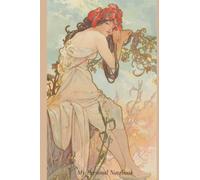 Four Seasons Mucha Notebook: My Personal Notebook. College Ruled Paper. Art Notebook Blank ( Mucha - Spring ). Size 6 x 9 ( A5 ) 120 Page Journal