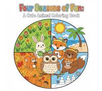 Four Seasons of Fun:A Cute Animal Coloring Book