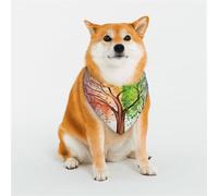 Four Seasons Spring Tree Dog Bandanas Small Adjustable Dog Scarf Triangle Bibs Double Reversible Kerchief Scarf Washable Daily Handkerchief for Medium Large Dog Puppy Cat Gift