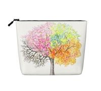 Four Seasons Spring Tree Waterproof Large Capacity with Zipper Travel Business Trip Home Multifunctional Makeup Bag Storage Bag Coin Purse