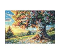 Four Seasons Tree Forest Nature Outdoor Creative 1000 Piece Jigsaw Puzzle for Adults Fun Challenging And Enjoyable Perfect Pastime for Leisure at Home 1000 PCS（75x50cm）