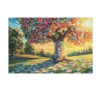 Four Seasons Tree Forest Nature Outdoor Creative 1000 Piece Jigsaw Puzzle for Adults Winter Evening Activity Cozy Relaxation Detailed Artwork Ideal Housewarming Gift 1000 PCS