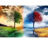 Four Seasons Tree Jigsaw Puzzles for Adults 100 Challenging & Brainteasing Adults Jigsaws Puzzle Puzzle Games Jigsaw Puzzle 100 Pieces