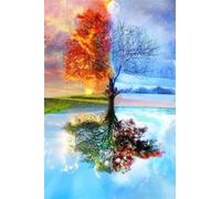 Four Seasons Tree Jigsaw Puzzles for Adults 500 Challenging & Brainteasing Adults Jigsaws Puzzle Puzzle Games Jigsaw Puzzle 500 Pieces