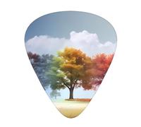 Four Seasons Tree Patterned guitar picks - (thin/medium/thick) free to choose, suitable for all kinds of string instruments,